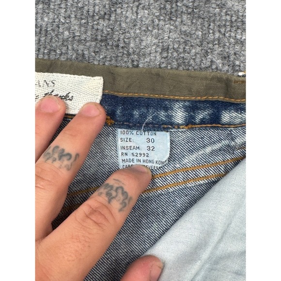 Vintage Jordache Acid Wash Jeans Women 32 High Rise Straight Leg Blue Denim 80s - Picture 6 of 12